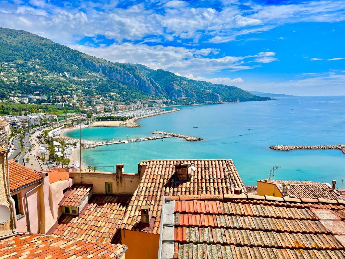 Appartamento Vieux Chateau, Vue Mer Mentone Esterno foto